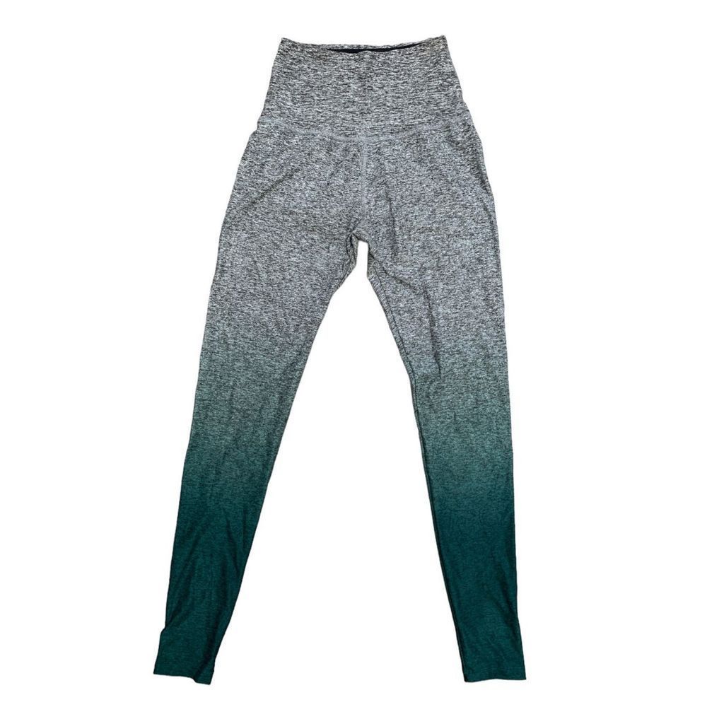 BEYOND YOGA, Workout High Waisted Leggings, Small, Ombré Green and Gray, Used